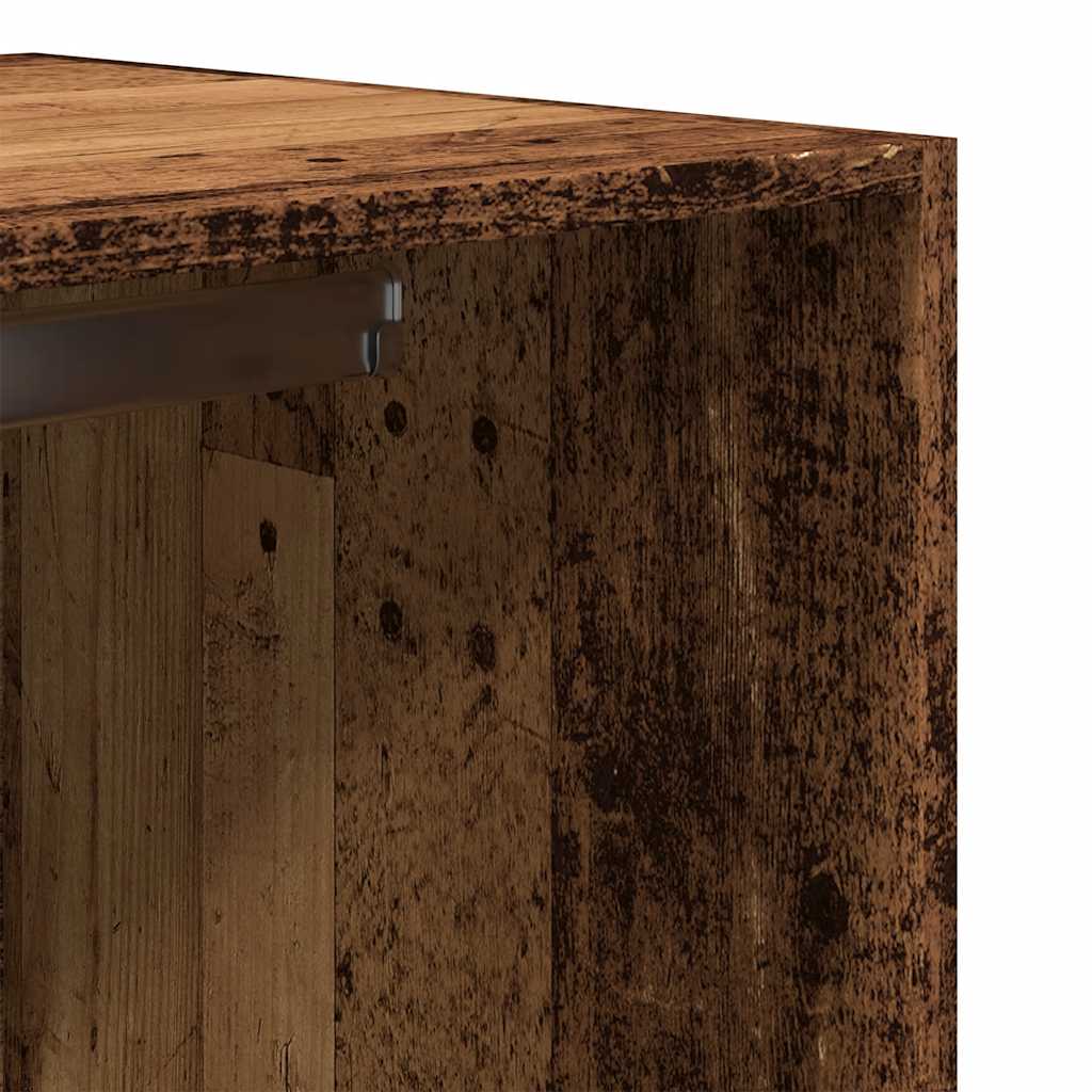 Wardrobe Old Wood 80x50x200 cm Engineered Wood