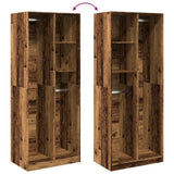 Wardrobe Old Wood 80x50x200 cm Engineered Wood