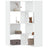 Corner Bookcase 4-Tier 85X85X140 Cm Engineered Wood