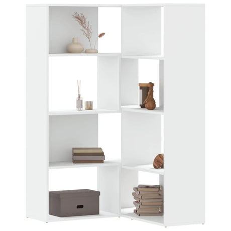 Corner Bookcase 4-Tier 85X85X140 Cm Engineered Wood