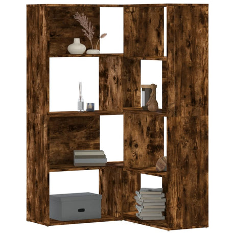 Corner Bookcase 4-Tier 85X85X140 Cm Engineered Wood