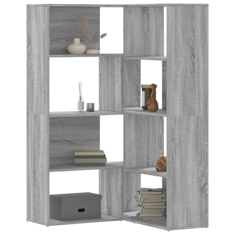 Corner Bookcase 4-Tier 85X85X140 Cm Engineered Wood