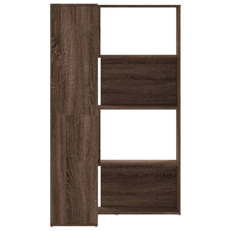 Corner Bookcase 4-Tier 85X85X140 Cm Engineered Wood