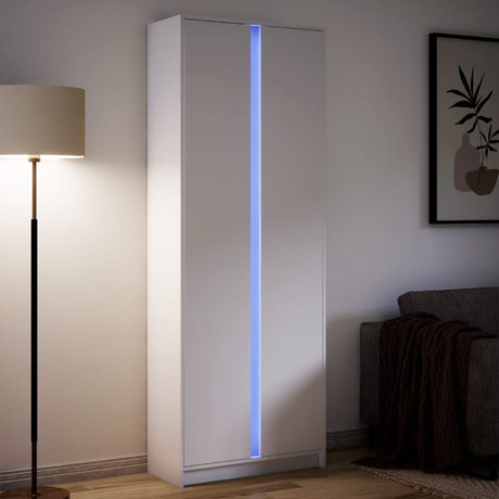Highboard With Led 41.5X32.5X200 Cm Engineered Wood