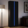 Highboard With Led 41.5X32.5X200 Cm Engineered Wood