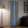 Highboard With Led 41.5X32.5X200 Cm Engineered Wood
