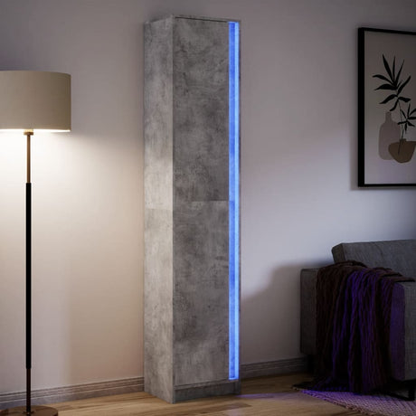 Highboard With Led 41.5X32.5X200 Cm Engineered Wood