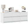 Tv Cabinet With Led 180X34X50 Cm Engineered Wood
