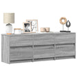 Tv Cabinet With Led 180X34X50 Cm Engineered Wood