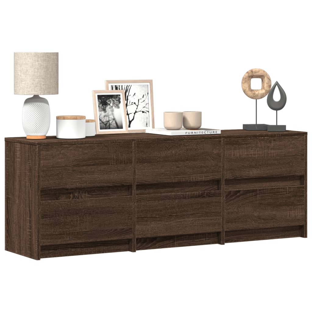 Tv Cabinet With Led 180X34X50 Cm Engineered Wood