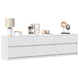 Tv Cabinet With Led 180X34X50 Cm Engineered Wood