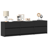 Tv Cabinet With Led 180X34X50 Cm Engineered Wood