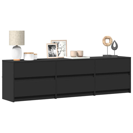 Tv Cabinet With Led 180X34X50 Cm Engineered Wood