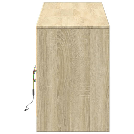 Tv Cabinet With Led 180X34X50 Cm Engineered Wood