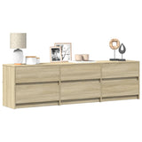 Tv Cabinet With Led 180X34X50 Cm Engineered Wood