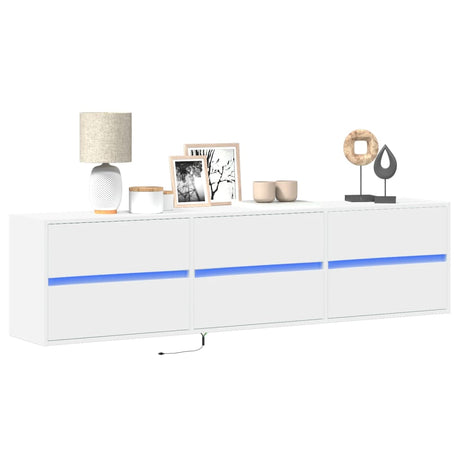 Tv Wall Cabinet With Led 180X31X45 Cm
