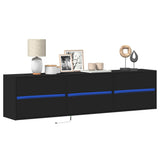 Tv Wall Cabinet With Led 180X31X45 Cm