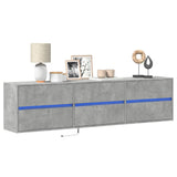 Tv Wall Cabinet With Led 180X31X45 Cm