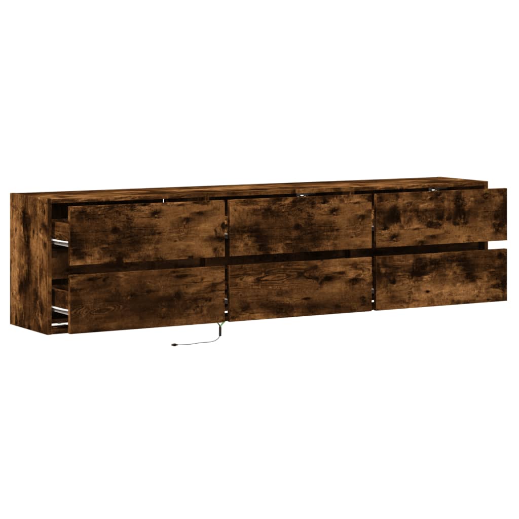 Tv Wall Cabinet With Led 180X31X45 Cm