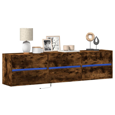Tv Wall Cabinet With Led 180X31X45 Cm