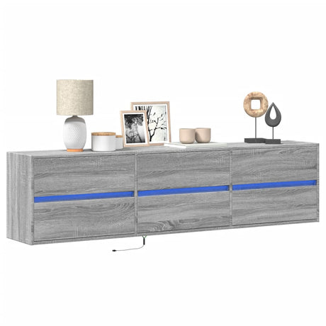 Tv Wall Cabinet With Led 180X31X45 Cm