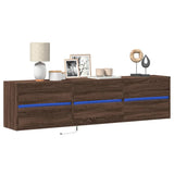 Tv Wall Cabinet With Led 180X31X45 Cm