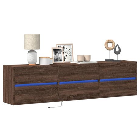 Tv Wall Cabinet With Led 180X31X45 Cm