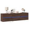 Tv Wall Cabinet With Led 180X31X45 Cm