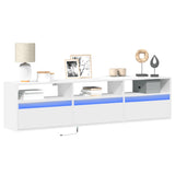 Tv Wall Cabinets With Led Lights 2 Pcs 41X31X45 Cm