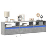 Tv Wall Cabinets With Led Lights 2 Pcs 41X31X45 Cm