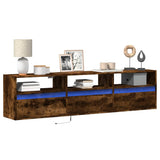 Tv Wall Cabinets With Led Lights 2 Pcs 41X31X45 Cm