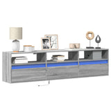 Tv Wall Cabinets With Led Lights 2 Pcs 41X31X45 Cm