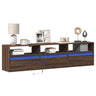 Tv Wall Cabinets With Led Lights 2 Pcs 41X31X45 Cm