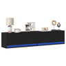 Tv Wall Cabinet With Led Lights 80X31X35 Cm