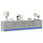 Tv Wall Cabinet With Led Lights 80X31X35 Cm