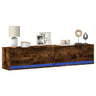 Tv Wall Cabinet With Led Lights 80X31X35 Cm