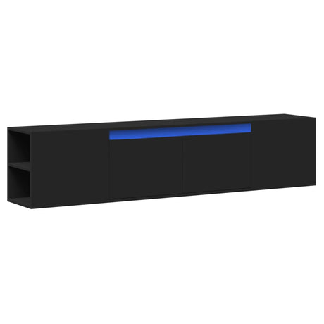 Tv Wall Cabinet With Led 180X31X39.5 Cm