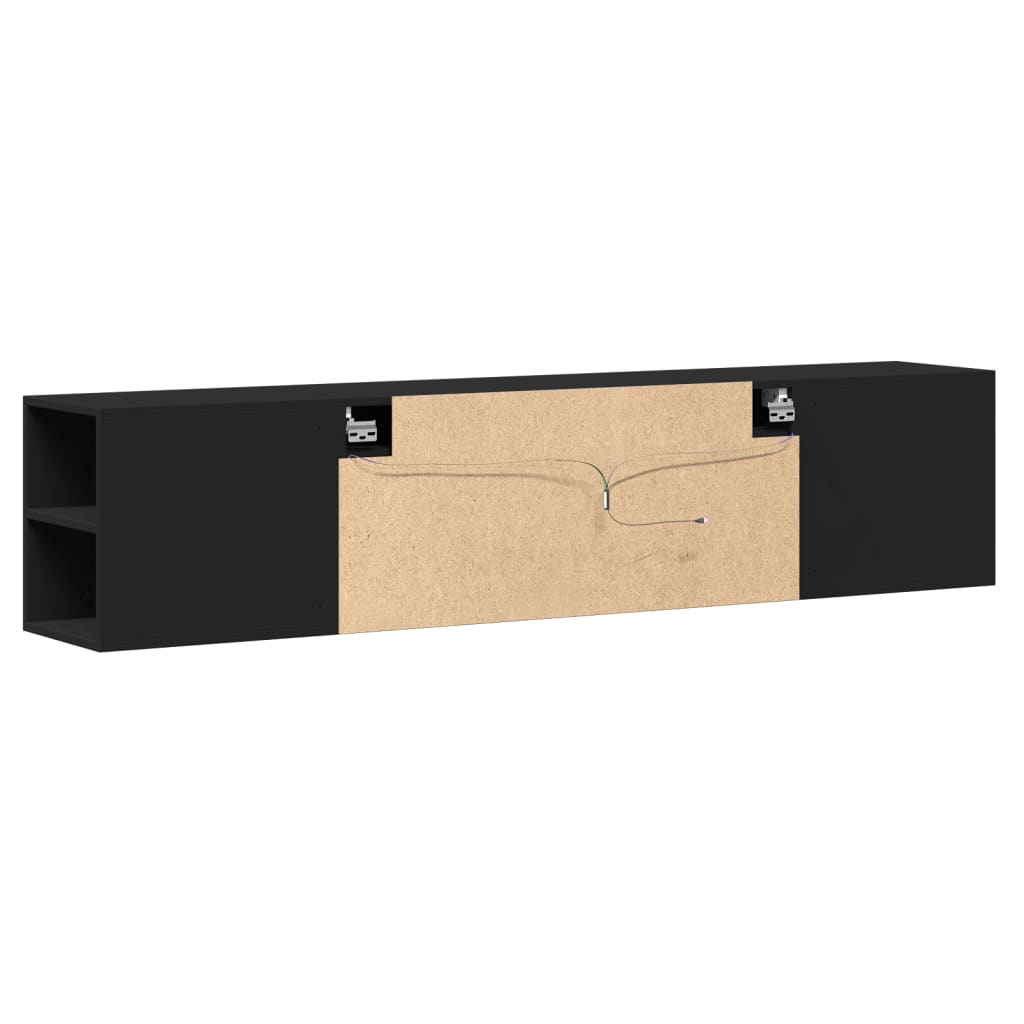 Tv Wall Cabinet With Led 180X31X39.5 Cm