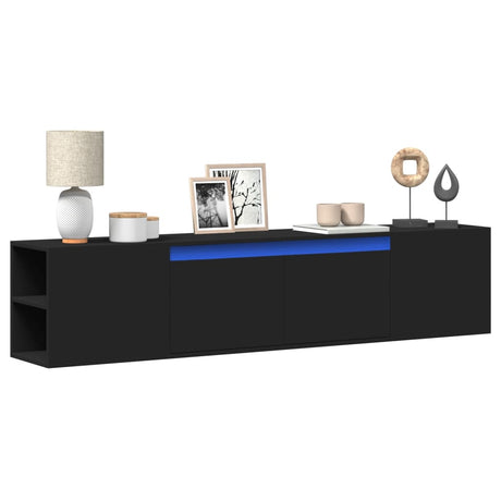 Tv Wall Cabinet With Led 180X31X39.5 Cm