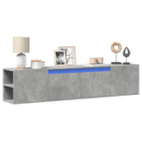 Tv Wall Cabinet With Led 180X31X39.5 Cm