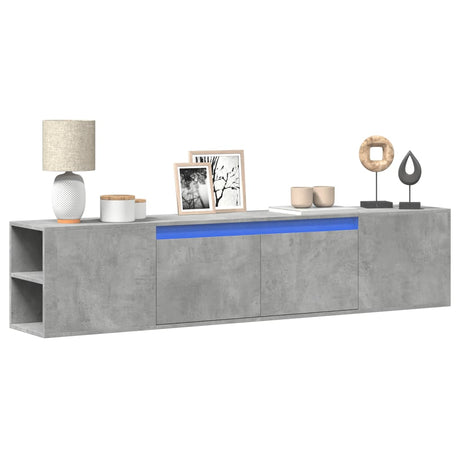 Tv Wall Cabinet With Led 180X31X39.5 Cm