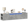 Tv Wall Cabinet With Led 180X31X39.5 Cm