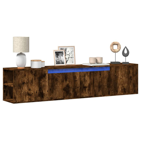 Tv Wall Cabinet With Led 180X31X39.5 Cm