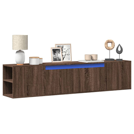 Tv Wall Cabinet With Led 180X31X39.5 Cm