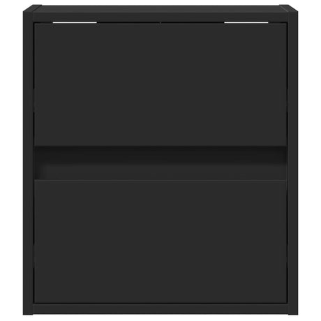 Wall-Mounted Bedside Cabinet With Led Lights