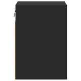Wall-Mounted Bedside Cabinet With Led Lights