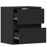 Wall-Mounted Bedside Cabinet With Led Lights