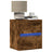 Wall-Mounted Bedside Cabinet With Led Lights