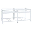 Washing And Drying Machine Pedestal With Pull-Out Shelves White