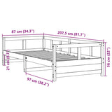 Daybed Without Mattress Solid Wood Pine